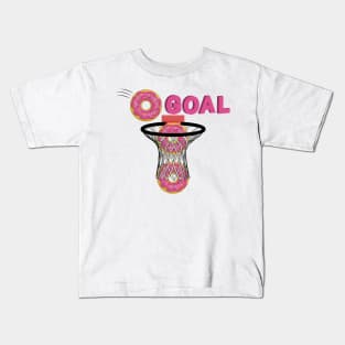 Donuts Basketball Hoop Kids T-Shirt